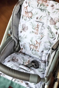 Двусторонняя хлопково-бархатная универсальная вставка для коляски Pepi