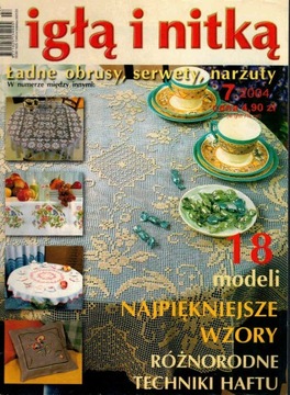 Igłą i nitką 7 / 2004 obrusy serwety narzuty