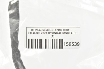HNÍZDO DIAGNOSTIKA OBD MG635658 HYUNDAI IONIQ I30 III KIA NIRO OPTIMA