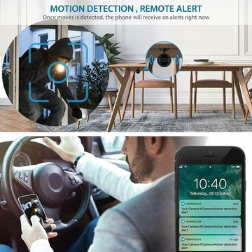 Мини-беспроводная WIFI SMART-камера 1080P, черная