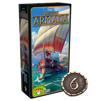 ZESTAW 6 MONET ZAMIENNIK 7 CUDÓW ŚWIATA ARMADA