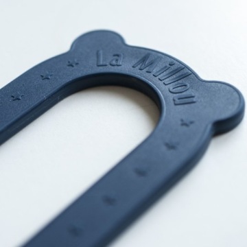 Универсальные ручки La Millou для сумок темно-серебристого цвета.