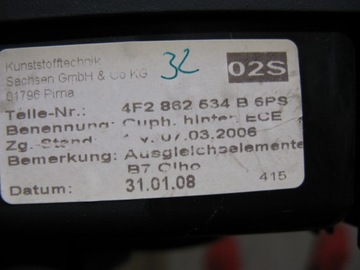 AUDI A6 C6 TUNEL ŚRODKOWY OBUDOWA 4F0863244C