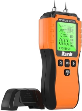 Mecurate Miernik wilgotności / wilgotnościomierz do drewna, wyświetlacz LCD