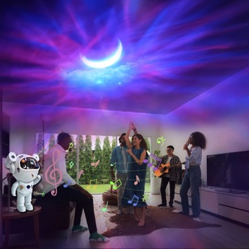 ПРОЕКТОР GALAXY ASTRONAUT BLUETOOTH НОЧНАЯ ЛАМПА ГРОМКОГОВОРИТЕЛЬ ДЛЯ ДЕТЕЙ + ПУЛЬТ ДИСТАНЦИОННОГО УПРАВЛЕНИЯ