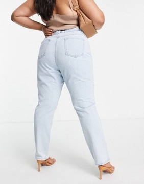 PLUS SIZE SPODNIE JEANSOWE NIEBIESKIE 48 1XMI