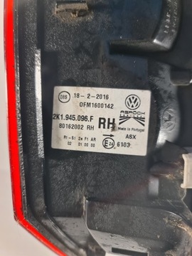 CADDY 2K5 SVĚTLO PRAVÝ ZADNÍ 2K1945096F