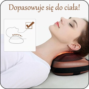 ЭЛЕКТРИЧЕСКАЯ МАССАЖНАЯ ПОДУШКА ШИАТСУ ДЛЯ АВТОМОБИЛЬНОГО МАССАЖЕРА СПИНЫ И ШЕИ