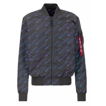 Kurtka Alpha Industries MA-1 LW AOP Rainbow Ref. 106109 136 Ciemnoszara 3XL