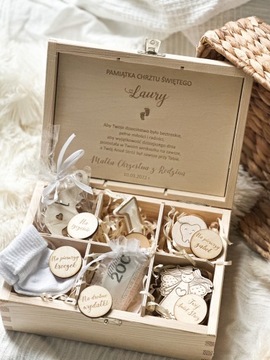 ДЕРЕВЯННАЯ ШКАТУЛКА НЕОБХОДИМЫЕ СУВЕНИРЫ СВЯТОГО КРЕЩЕНИЯ ПОДАРОК ​​НА КРЕЩЕНИЕ