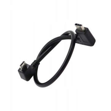 4x Kabel Micro USB OTG Typ C Kątowy 30 cm dla
