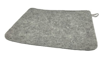 DYWANIK FILCOWY DO SAUNY PORJUN MATA POD NOGI PODKŁADKA KOLOR SZARY 40x30