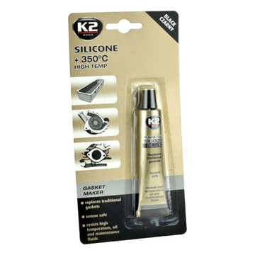 SILICONE Silikon czarny, +350°C, 85 g