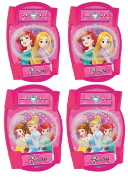 4x ochraniacze kask koszyk rękawiczki dzwonek wiatraczek Disney Princess