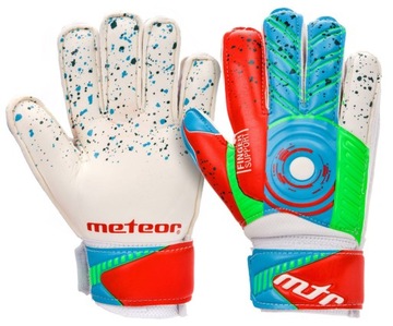 Футбольные тренировочные перчатки для вратарей METEOR на липучке, размер 7