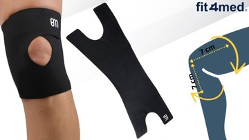 STABILIZATOR ORTEZA KOLANA OPASKA STAWU KOLANOWEGO ELASTYCZNA BEZSZWOWA r.L