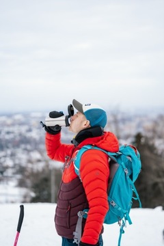 VIALLI KUBEK TERMICZNY PRÓŻNIOWY KAWY HERBATY FUORI STALOWY SREBRNY 400 ml