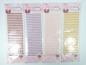 KRYSZTAŁKI NAKLEJKI OZDOBNE DŻETY DLA DZIECI KOLOR