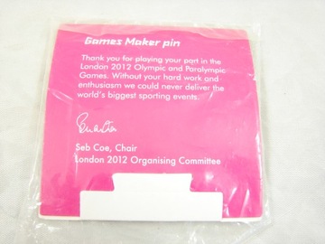 GAMES MAKER PIN LONDON 2012 - WPINKA - SREBRNA