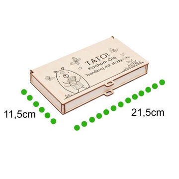 Подарок на День отца, шоколадная коробка в школу для папы, экологически чистая безделушка