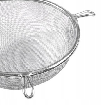 STALOWE SITKO KUCHENNE Z DREWNIANĄ RĄCZKĄ 16CM