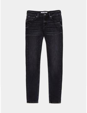 Zara Premium Skinny Jeansy z efektem sprania Spodnie jeansowe damskie 36 S