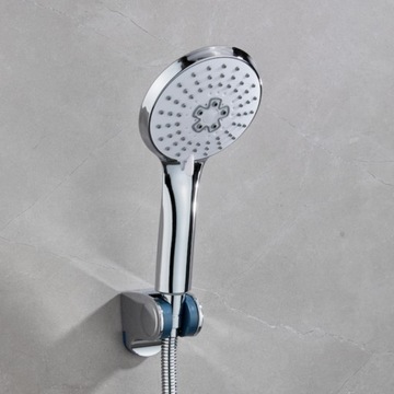 Душевая лейка из белого хрома