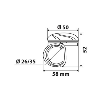 ШАРОВАЯ РУЧКА ДЛЯ РУЛЕВОГО КОЛЕСА FI26-35MM ШАРОВАЯ РУЧКА 2