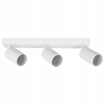 Потолочный светильник точечный светильник, галогенный светильник, 3x GU10 LED, белый, НАВЕРХНОСТНЫЙ МОНТАЖ