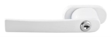 РУЧКА ОКОННАЯ С КЛЮЧОМ И ЗАМКОМ ДЛЯ ОКНА, БЕЛАЯ