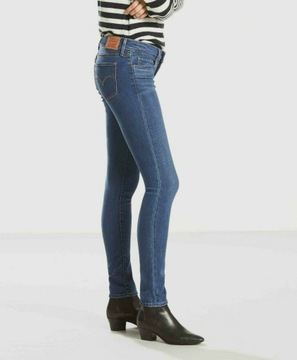 Levis Damskie dżinsy 711 Skinny Dark Wash 188810251-440-25-30