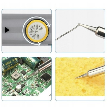 ZESTAW LUTOWNICA PRECYZYJNA KOLBOWA Z REGULACJĄ TEMPERATYRTY 60 W 20 EL.