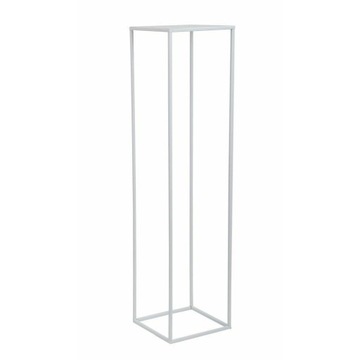 Подставка для цветов из белого металла, ручная работа в Польше.