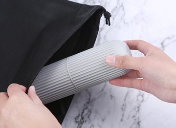 СЕРЫЙ КОНТЕЙНЕР ДЛЯ ЗУБНОЙ ПАСТЫ ЩЕТКИ