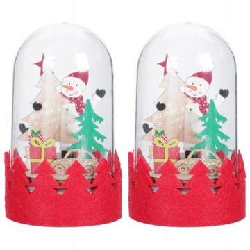 2pcs Xmas Night Light Christmas Table Decorations