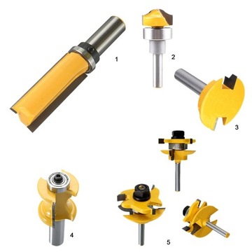 Верхние и нижние подшипниковые фрезы с плоскостью