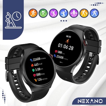SMARTWATCH MĘSKI ZEGAREK MENU POLSKIE ROZMOWY ZDROWIE SMART WATCH SPORT PL