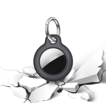 УСИЛЕННЫЙ КРЫШКА ДЛЯ БРЕЛКА ДЛЯ КЛЮЧЕЙ APPLE AIRTAG LOCATOR – ЧЕРНЫЙ