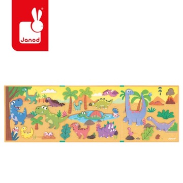 JANOD, Магнитный пазл Динозавры Magneti'stories 3+