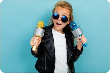 БЕСПРОВОДНОЙ МИКРОФОН КАРАОКЕ BLUETOOTH ДИНАМИК ПОДАРОК ​​НА ДЕНЬ ДЕТИ