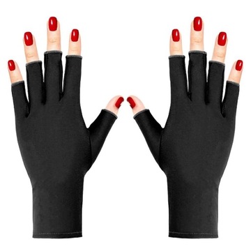 Clavier Gloves Защитные перчатки для УФ-лампы, 1 пара - черные