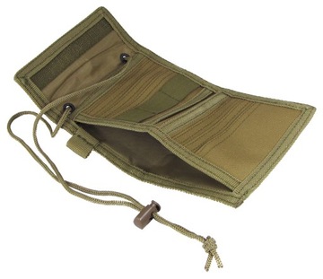 Кошелек в стиле милитари CAMO MARGIN Coyote со шнурком
