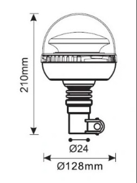 СВЕТОДИОДНАЯ СИГНАЛЬНАЯ ЛАМПА ГИБКАЯ 12–24 В НА СВЕТОДИОДНОМ ПОЗВОНОЧНИКЕ!