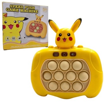 GRA POP IT POPIT PIKACHU BĄBELKI ELEKTRYCZNA ANTYSTRESOWA ZRĘCZNOŚCIOWA HIT