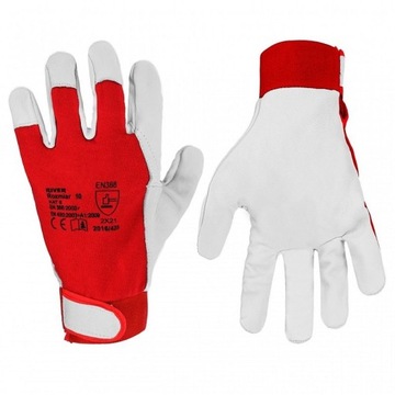 ЗАЩИТНЫЕ РАБОЧИЕ ПЕРЧАТКИ С КОЖАНОЙ ЗАВИСКОЙ