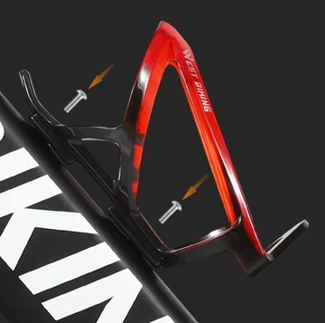 Велокорзина для велосипеда с сине-фиолетовым держателем для бутылки