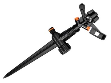 Zraszacz Ogrodowy Obrotowy Pulsacyjny 360° Wbijany Bradas na Kolcu 17m