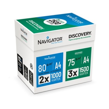 PAPIER KSERO NAVIGATOR A4 75G KL. A 2500ark karton