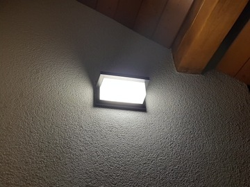 СВЕТОДИОДНЫЙ НАРУЖНЫЙ ФАСАДНЫЙ СВЕТИЛЬНИК АЛЮМИНИЕВЫЙ ДЛЯ ГАРАЖА ИЛИ ТЕРРАСЫ LED 12W IP65