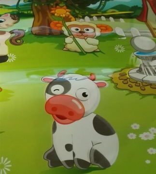 МУЗЫКАЛЬНЫЙ КОВРИН ИНТЕРАКТИВНАЯ ОБРАЗОВАТЕЛЬНАЯ ИГРА С СЧАСТЛИВОЙ ФЕРМОЙ ЗВУКИ ЖИВОТНЫХ